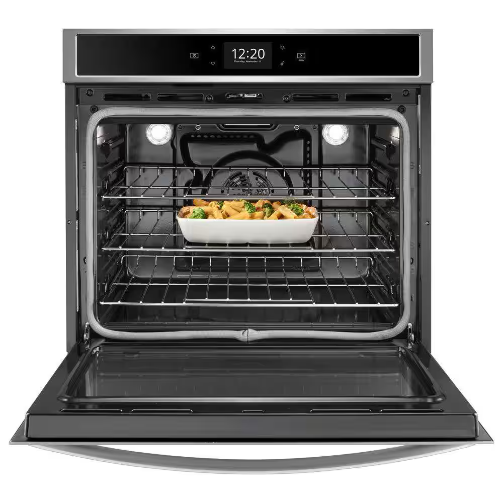 Whirlpool Smart 30-in Smart Single Electric Wall Oven with Air Fry Single-fan and Self-cleaning (Stainless Steel), WOS72EC0HS/20 *HD2507, Retail: $2,699.00, FINAL PRICE: $999.99 + TAX
