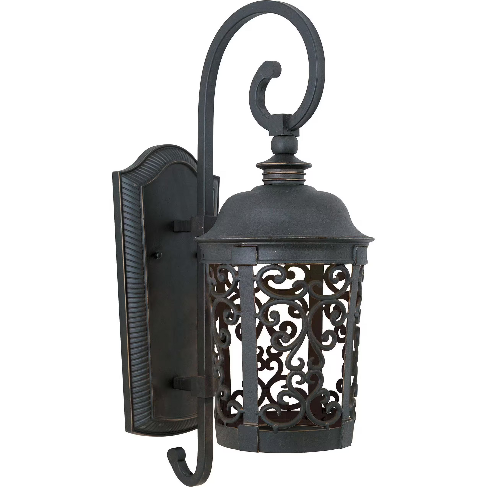 Maxim Whisper Dark Sky 1-Light Bronze Integrated LED Outdoor Wall Lantern Sconce, MSRP: $378.00, Final Price: $149.00 + Tax
