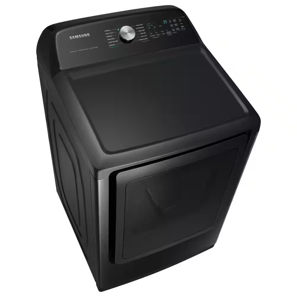 Samsung 7.4 cu. ft. Smart Electric Dryer with Steam Sanitize+ in Brushed Black, DVE52A5500V/A3, Retail: $1,049.00, Final Price: $499.00 + Tax