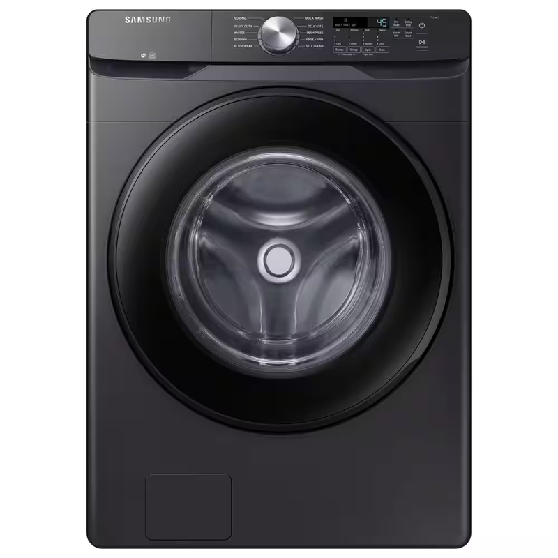 Samsung 4.5 cu. ft. Front Load Washer with Vibration Reduction Technology+ in Black Stainless Steel, WF45T6000AV