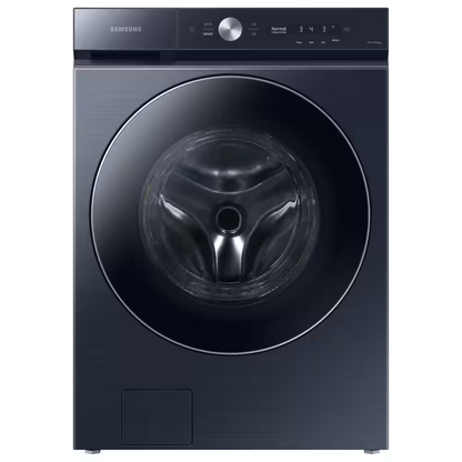 Samsung Bespoke 5.3-cu ft High Efficiency Stackable Steam Cycle Smart Front-Load Washer (Brushed Navy) ENERGY STAR
