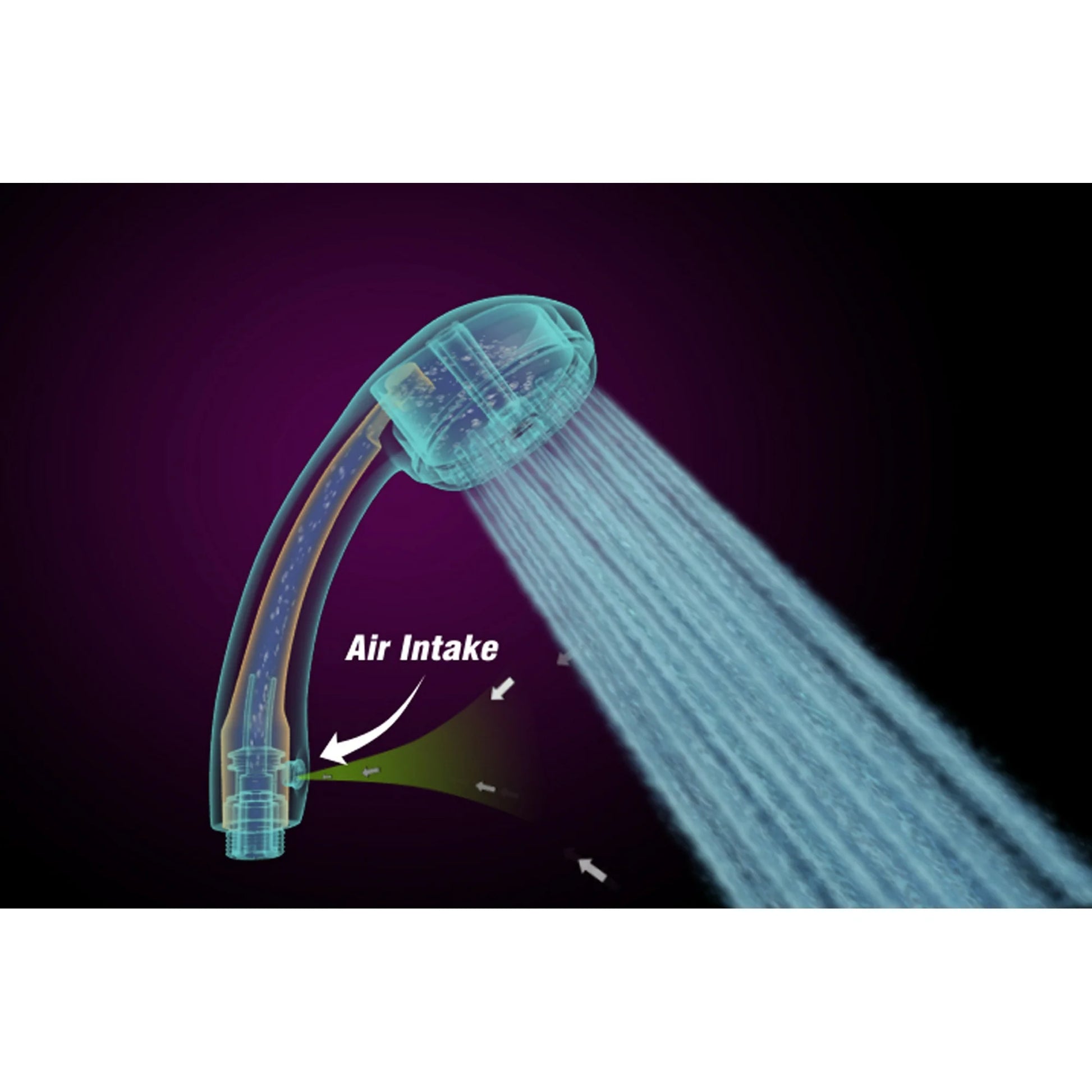 Kingmore AirJet High Pressure Single Function Handheld Shower Combo in Chrome,  KSAJ-400, Retail: $39.99, CLEARANCE  PRICE: $9.99