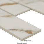 Calacatta Gold Subway 12x12 Matte Porcelain Mesh-Mounted Mosaic, SMOT-PT-CALGLD-2X6M, 13.95sf, 15 pcs, 35 lbs, FINAL PRICE: $3.99/pc, $59.85/box + Tax