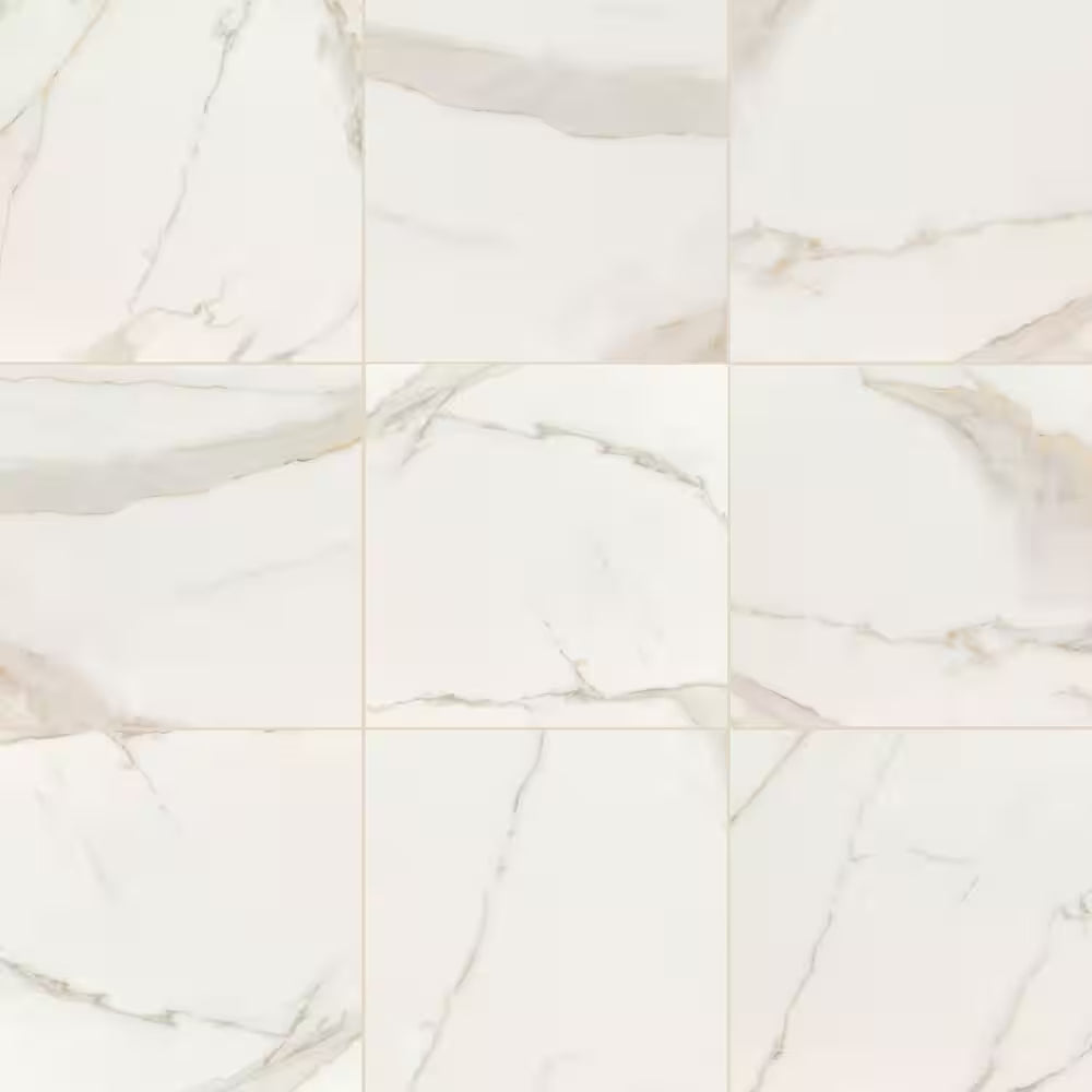 Calacatta Kofi 35x35 Polished Tile, 9.6mm, 2pcs, 89 lbs, 17.01sf, FINAL PRICE: $1.49/sf, $25.34