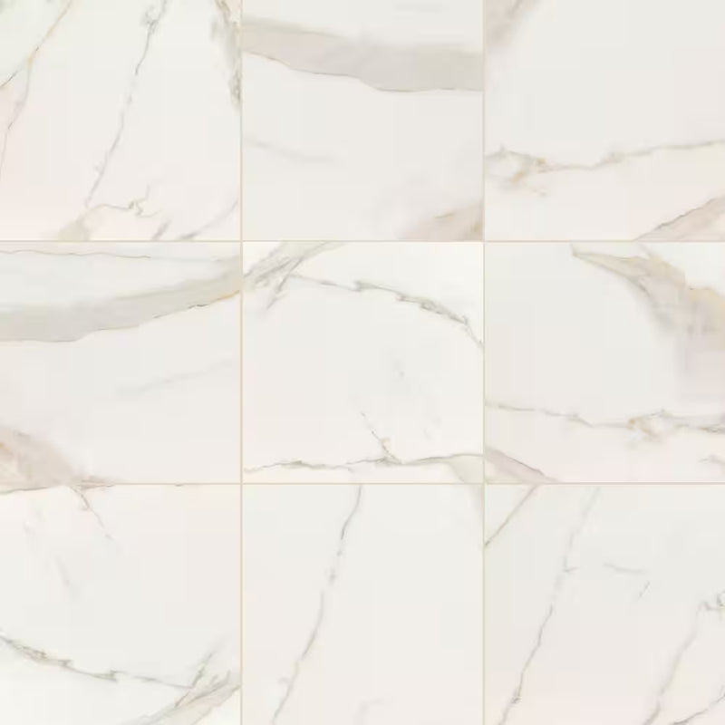 Calacatta Kofi 35x35 Polished Tile, 9.6mm, 2pcs, 89 lbs, 17.01sf, FINAL PRICE: $1.49/sf, $25.34
