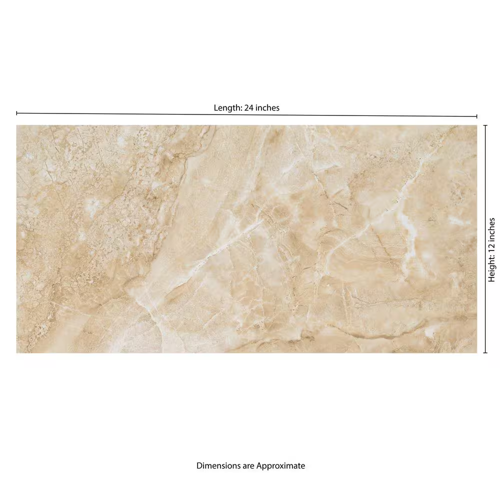 Cancun Beige 12x24 Matte Ceramic Marble Look Floor and Wall Tile, NHDCANBEIG1224, 16sf, 8 pcs, 9.65mm, 60 lbs, FINAL PRICE: $0.69/sf, $11.04/box + Tax