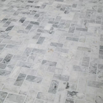 Capri Blue Herringbone 12x12 Honed Marble Mesh-Mounted Mosaic, SMOT-CAPBLU-HBH, 9.4sf, 10 pcs, 47 lbs, FINAL PRICE: $7.99/pc, $79.90/box + Tax