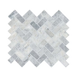 Capri Blue Herringbone 12x12 Honed Marble Mesh-Mounted Mosaic, SMOT-CAPBLU-HBH, 9.4sf, 10 pcs, 47 lbs, FINAL PRICE: $7.99/pc, $79.90/box + Tax