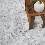 Capri Blue Herringbone 12x12 Honed Marble Mesh-Mounted Mosaic, SMOT-CAPBLU-HBH, 9.4sf, 10 pcs, 47 lbs, FINAL PRICE: $7.99/pc, $79.90/box + Tax