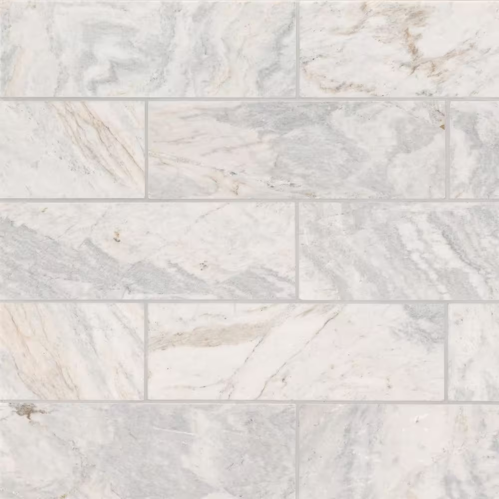 Capri Blue Honed Blue 4x12 Subway Marble Floor and Wall Tile, TCAPBLU412H, 10mm, 18pcs, 30 lbs, 6sf, Retail: $13.49/sf , $80.94, FINAL PRICE: $2.97/sf, $17.82/bx + Tax