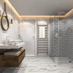 Carrara Azul 12x24 Polished Tile, NHDCARAZU1224P, 8.9mm, 8pcs, 69 lbs, 16sf, Retail: $2.79/sf, FINAL PRICE: $0.99/sf, $15.84 + Tax