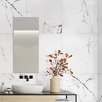 Carrara Marble 24x24 Polished Tile, 9.39mm, 4pcs, 70 lbs, 16sf, Retail: $1.99/sf, FINAL PRICE: $0.99/sf, $15.84 /bx + Tax