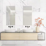 Carrara Marble 24x24 Polished Tile, 9.39mm, 4pcs, 70 lbs, 16sf, Retail: $1.99/sf, FINAL PRICE: $0.99/sf, $15.84 /bx + Tax