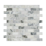 Carrara Classique Brick 12x12 Honed Marble Mesh-Mounted Mosaic, SMOT-CAR-1X2H, 9.7sf, 10 pcs, 45 lbs, FINAL PRICE: $3.99/pc, $39.90/box + Tax