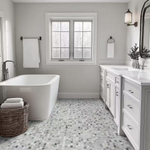 Carrara Classique Brick 12x12 Honed Marble Mesh-Mounted Mosaic, SMOT-CAR-1X2H, 9.7sf, 10 pcs, 45 lbs, FINAL PRICE: $3.99/pc, $39.90/box + Tax