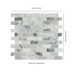 Carrara Classique Brick 12x12 Honed Marble Mesh-Mounted Mosaic, SMOT-CAR-1X2H, 9.7sf, 10 pcs, 45 lbs, FINAL PRICE: $3.99/pc, $39.90/box + Tax