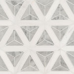 Carrara White Faceted 9x12 Polished Marble Mesh-Mounted Mosaic Floor and Wall Tile, SMOT-CAR-FACEP, 7.7sf, 10 pcs, 40 lbs, FINAL PRICE: $12.99/pc, $129.9/box + Tax