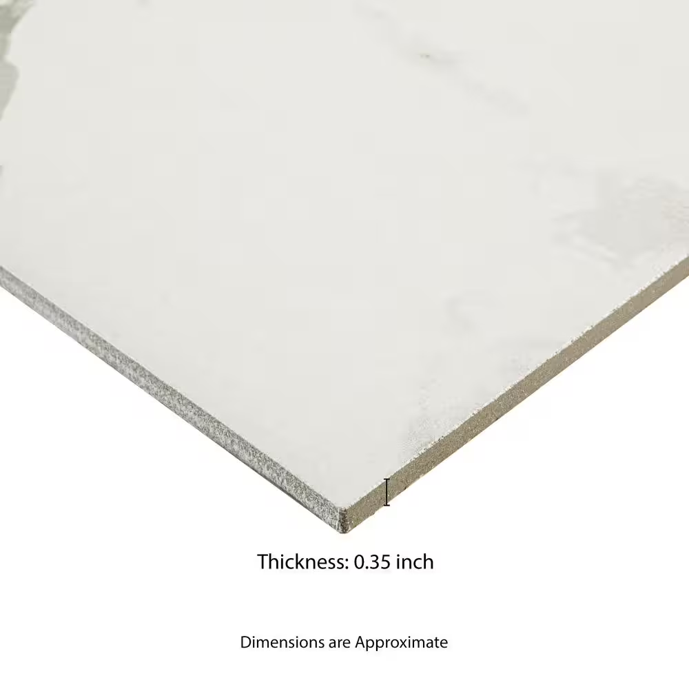 Carrara White 12x24 Matte Porcelain Marble Look Floor and Wall Tile, NHDCARWHITE1224-N, 16sf, 8 pcs, 8.89mm, 65 lbs, FINAL PRICE: $0.99/sf, $15.84/box + Tax