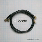 GE 4ft Washing Machine 2 Pack RUBBER INLET HOSE , FINAL PRICE: $15.99