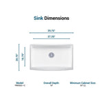 Pelham & White 29.75" Fireclay Apron Kitchen Sinks with Bottom Grid and Drain, PWS502, [FB217], FINAL PRICE: $199.99 + Tax