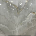 Marquina Onyx Gris 24x48 Polished Tile, 9mm, 2pcs, 60lbs, 15.5sf, FINAL PRICE: $1.99/sf, $15.43/pc $30.85/bx,