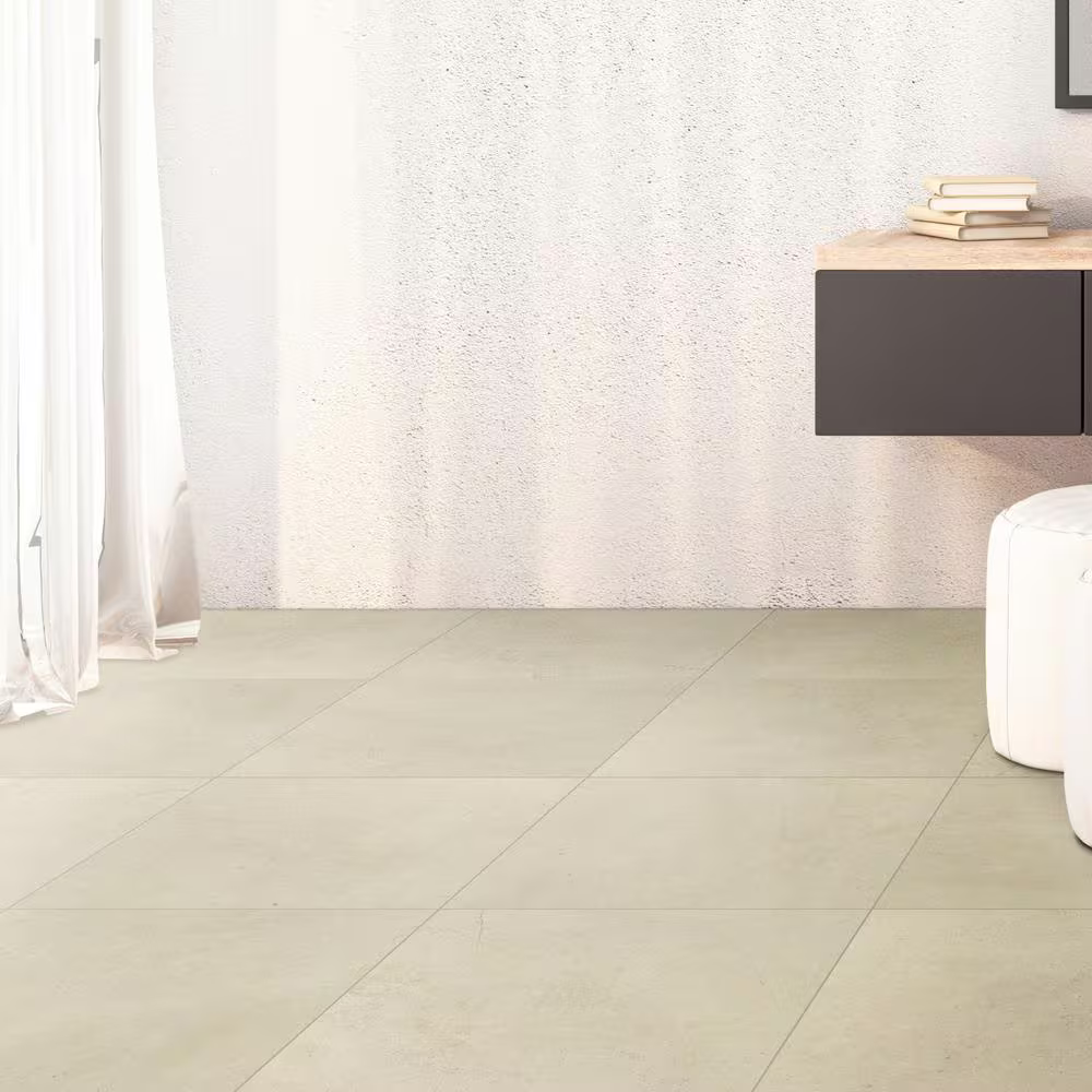 Chacon Ivory  24x24 Matte Porcelain Stone Look Floor and Wall Tile, 8mm, 4pcs, 54.4 lbs, 16sf, Retail: $1.09/sf, FINAL PRICE: $0.79/sf, $12.64 + Tax