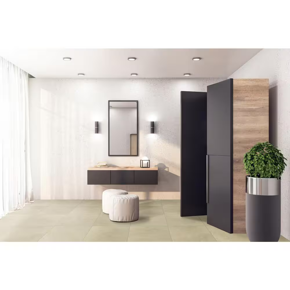 Chacon Ivory  24x24 Matte Porcelain Stone Look Floor and Wall Tile, 8mm, 4pcs, 54.4 lbs, 16sf, Retail: $1.09/sf, FINAL PRICE: $0.79/sf, $12.64 + Tax