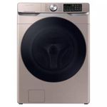 Samsung - 4.5 cu. ft. Large Capacity Smart Front Load Washer with Super Speed Wash - Champagne, WF45B6300AC