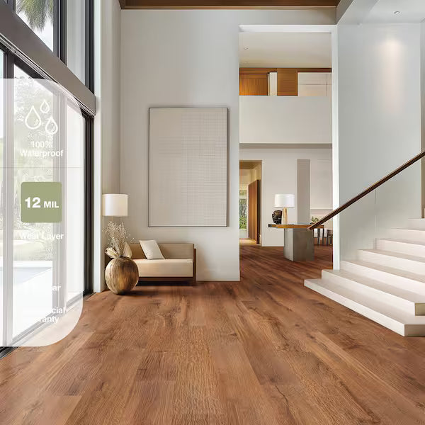 ** PALLET SALE**  Chestnut Street Oak  7x48 Luxury Vinyl Plank Flooring, 12mil, 4mm, 20.8sf, 36lbs, 10 pcs