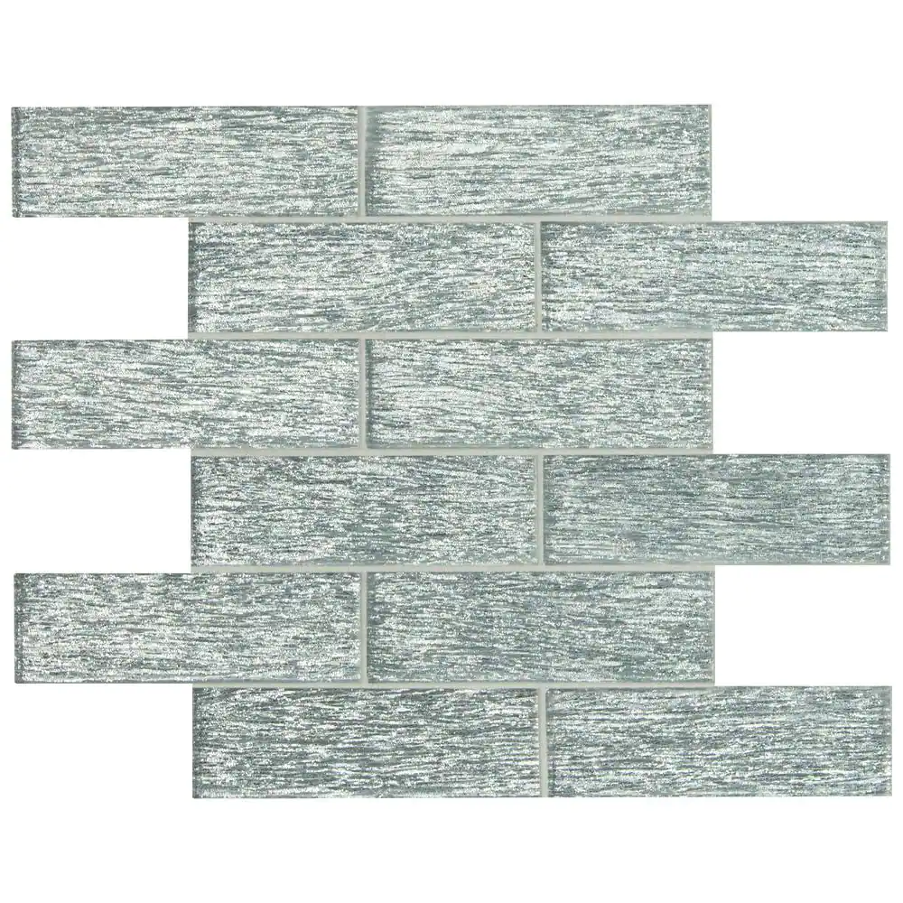 Chilcott Bright Subway 12x12 Glass Mesh-Mounted Mosaic Wall Tile, SMOT-GLSST-CHIBRI8MM, 9.7sf, 10 pcs, mm, 35 lbs, FINAL PRICE: $6.99/sf, $69.90/box + Tax