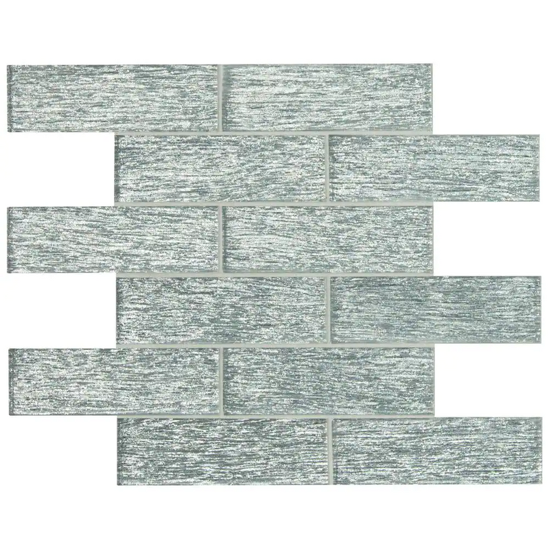 Chilcott Bright Subway 12x12 Glass Mesh-Mounted Mosaic Wall Tile, SMOT-GLSST-CHIBRI8MM, 9.7sf, 10 pcs, mm, 35 lbs, FINAL PRICE: $6.99/sf, $69.90/box + Tax