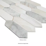 Cienega Springs Picket 10x14 Marble/Glass Mesh-Mounted Mosaic, SMOT-SGLSPK-CIESPR6MM, 14.4sf, 15 pcs, 50 lbs, FINAL PRICE: $11.99/pc, $179.85/box + Tax