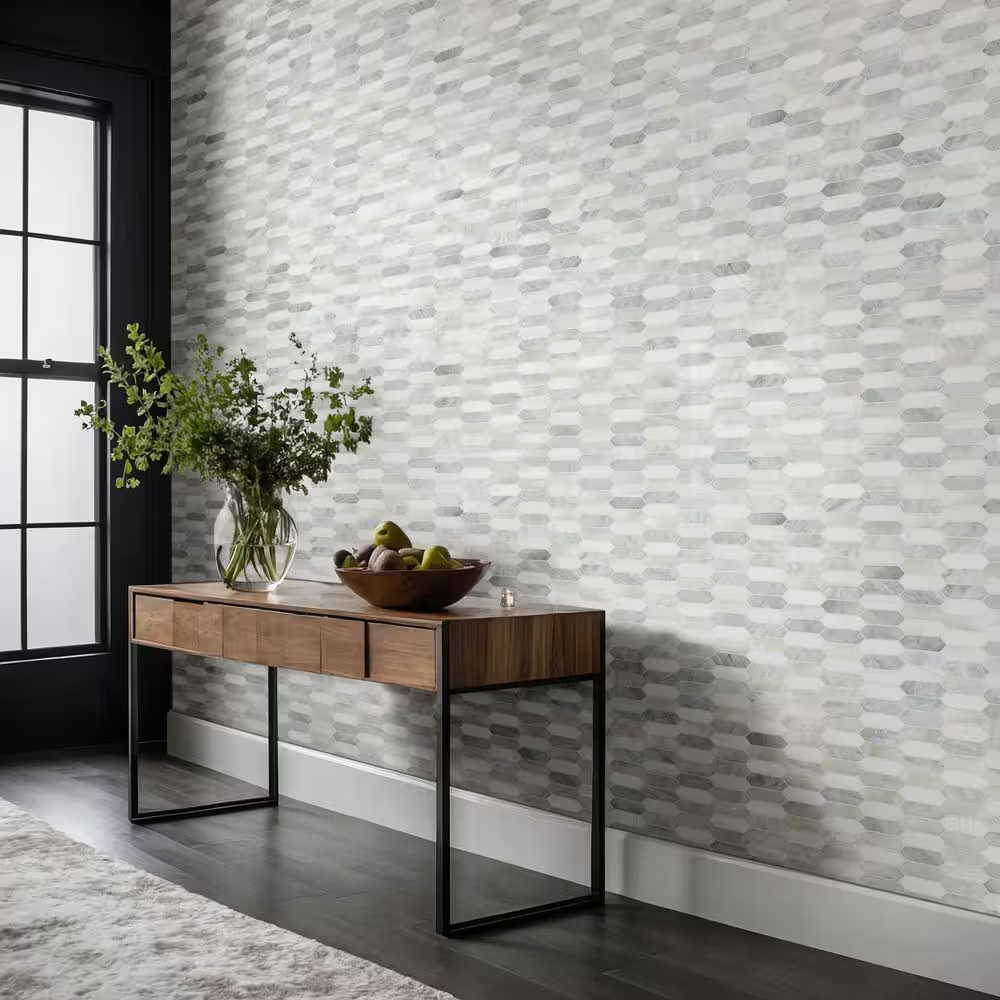Cienega Springs Picket 10x14 Marble/Glass Mesh-Mounted Mosaic, SMOT-SGLSPK-CIESPR6MM, 14.4sf, 15 pcs, 50 lbs, FINAL PRICE: $11.99/pc, $179.85/box + Tax
