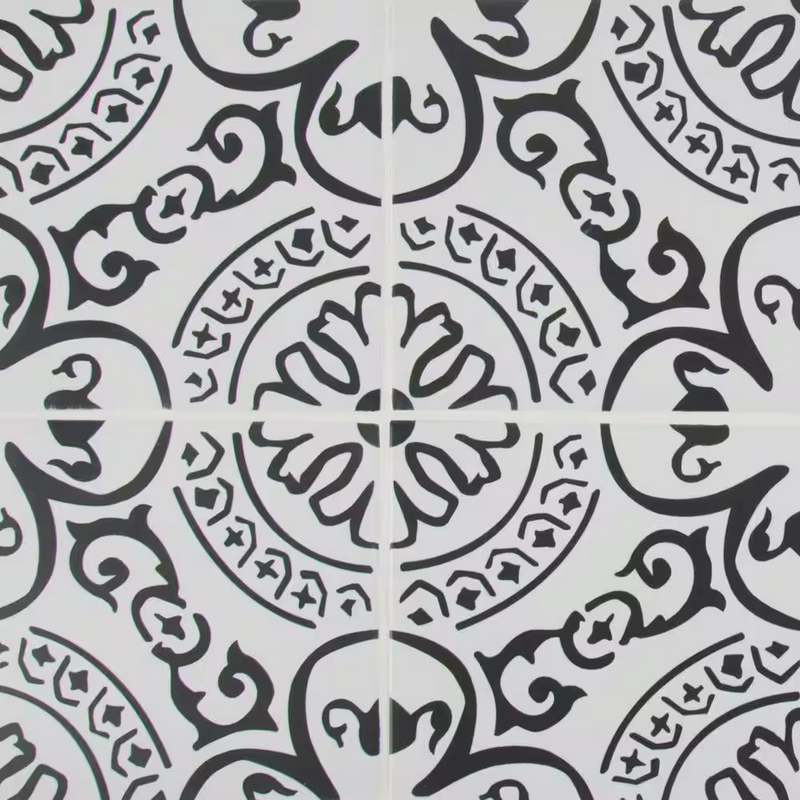 Encaustic Cigno 8x8 Matte Subway Porcelain Patterned Look Floor and Wall Tile, NHDCIG8X8, 14mm, 12pcs, 36 lbs, 5.16sf, Retail: $2.99sf // $15.93 bx, FINAL PRICE: $1.79sf // $9.24 bx + Tax