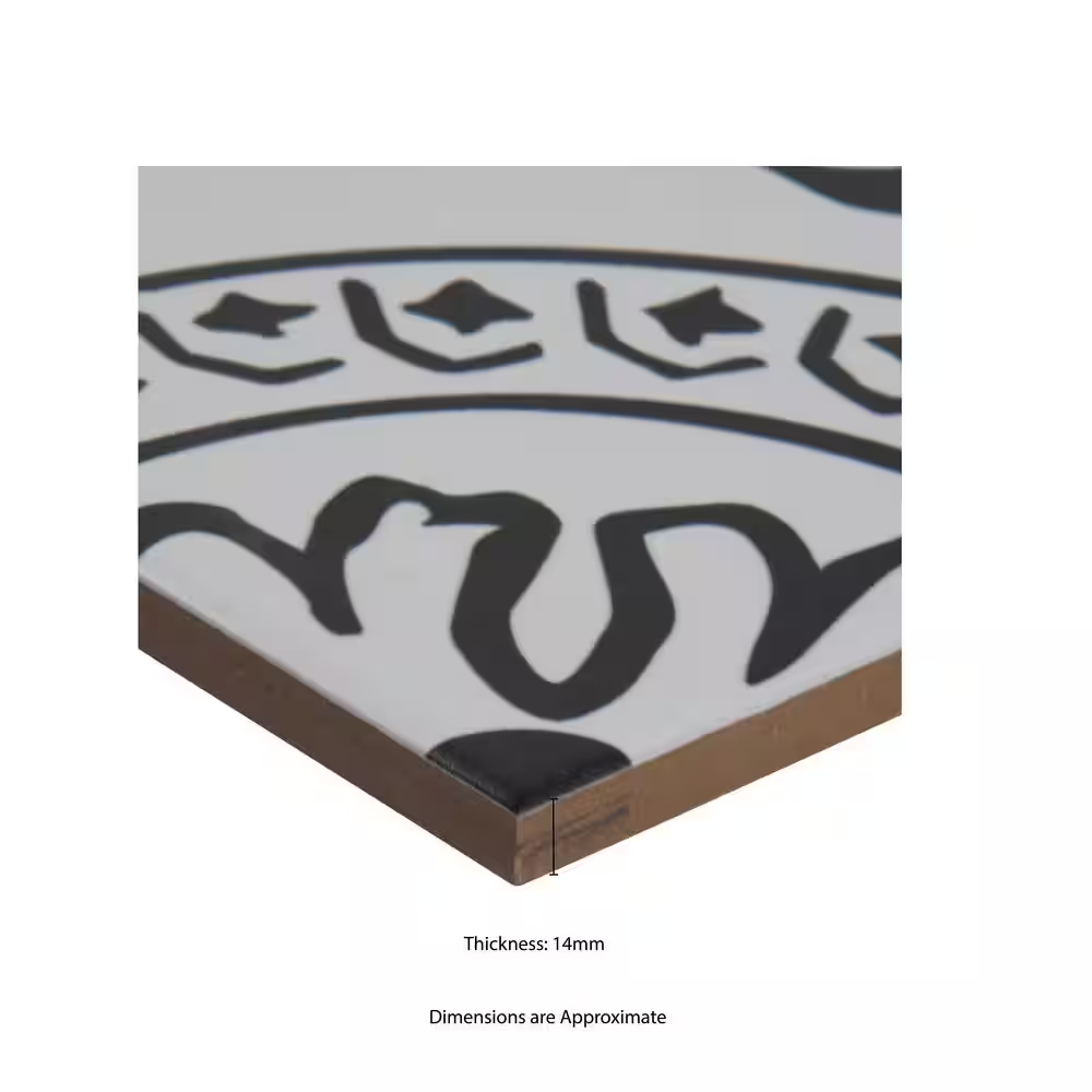 Encaustic Cigno 8x8 Matte Subway Porcelain Patterned Look Floor and Wall Tile, NHDCIG8X8, 14mm, 12pcs, 36 lbs, 5.16sf, Retail: $2.99sf // $15.93 bx, FINAL PRICE: $1.79sf // $9.24 bx + Tax