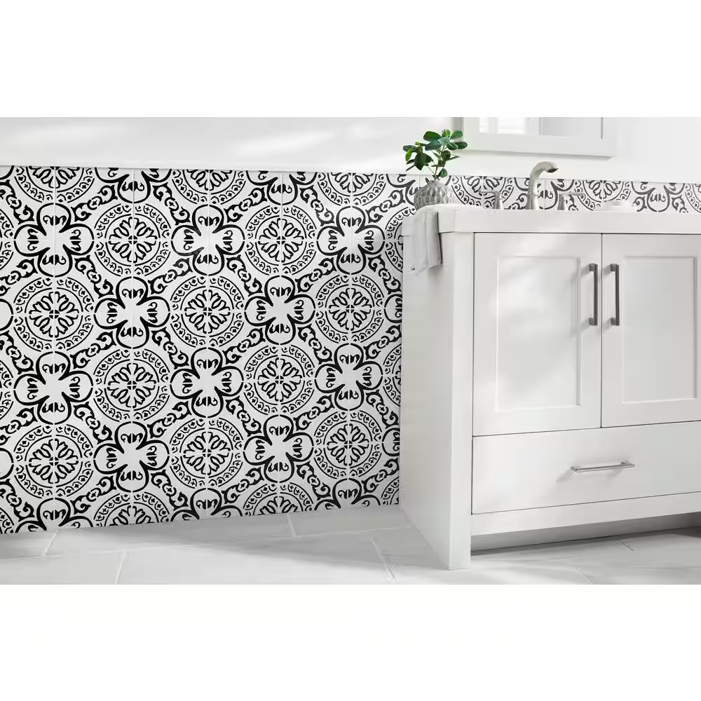 Encaustic Cigno 8x8 Matte Subway Porcelain Patterned Look Floor and Wall Tile, NHDCIG8X8, 14mm, 12pcs, 36 lbs, 5.16sf, Retail: $2.99sf // $15.93 bx, FINAL PRICE: $1.79sf // $9.24 bx + Tax
