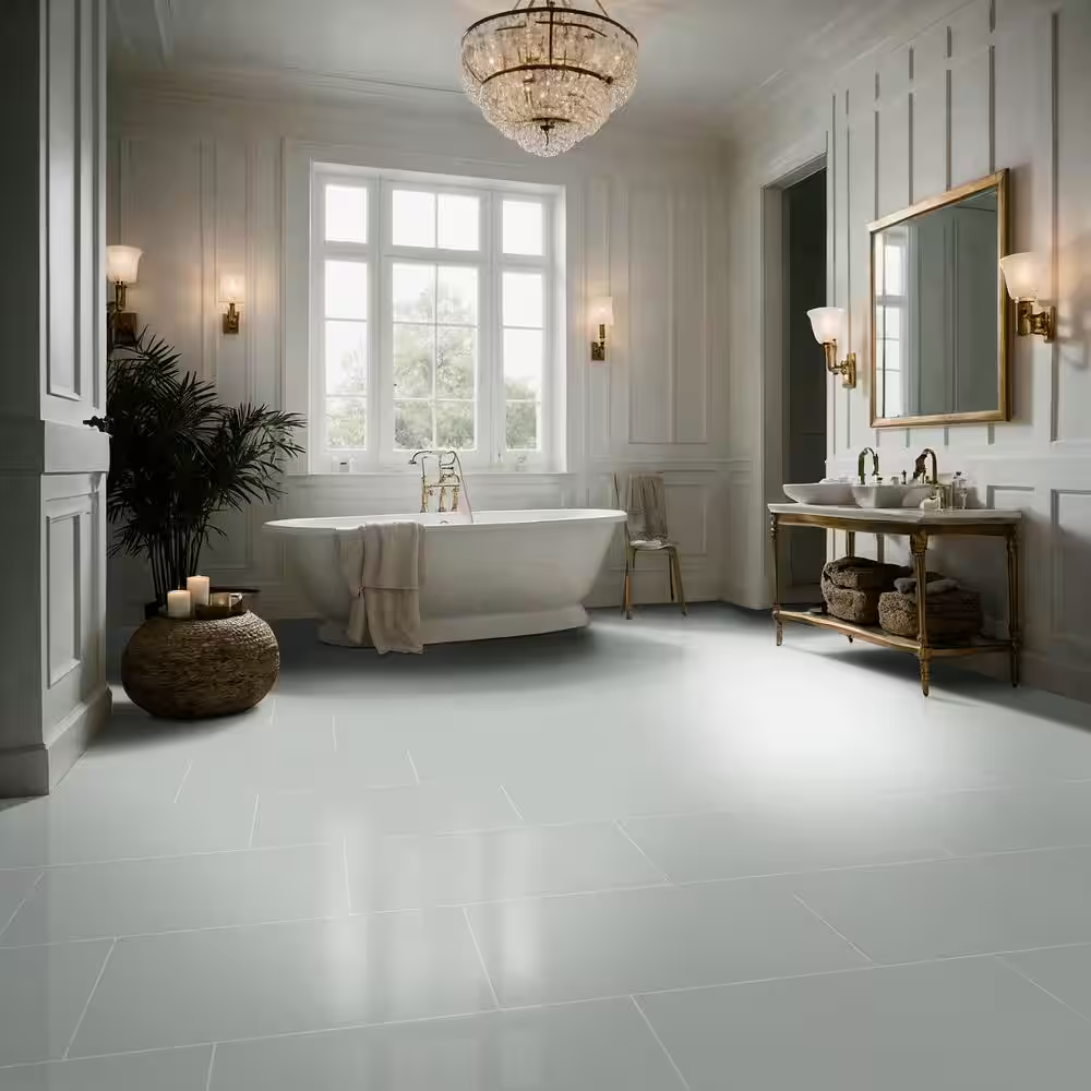 Cliff White 12x24 Matte White Porcelain Floor and Wall Tile, NHDCLIWHI1224-N, 14sf, 7 pcs, 9.7mm, 8 lbs, FINAL PRICE: $1.29/sf, $18.06/box + Tax