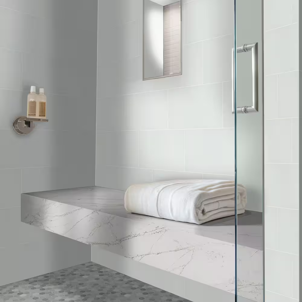 Cliff White 12x24 Matte White Porcelain Floor and Wall Tile, NHDCLIWHI1224-N, 14sf, 7 pcs, 9.7mm, 8 lbs, FINAL PRICE: $1.29/sf, $18.06/box + Tax