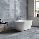 Coastal Blue Glossy 12x24 Mosaic, 16sf, 8pcs, 50lbs, FINAL PRICE: $1.29/sf, $20.64/bx + Tax