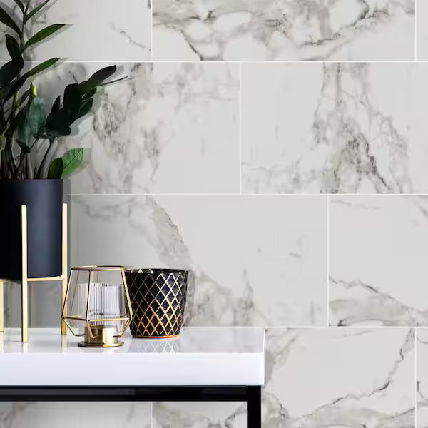 Crystal Bianco 12x24 Polished Tile, NHDCRYBIA1224P, 16sf, 8 pcs, 10mm, 66 lbs, FINAL PRICE: $1.29/sf, $20.64/box + Tax