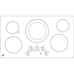 GE 36-in 5 burners Smooth Surface (Radiant) Stainless Steel Electric Cooktop, JP3036SLSS *JR2507, Retail: $1,399.00, FINAL PRICE: $649.99 + TAX