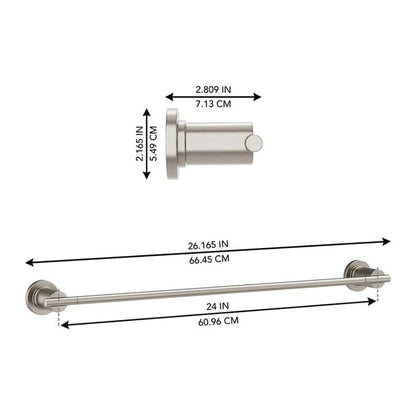 Ellen DeGeneres Tossana 24-in Towel Bar – Brushed Nickel, 2014ATB-24-113, FINAL PRICE: $15.99 + Tax