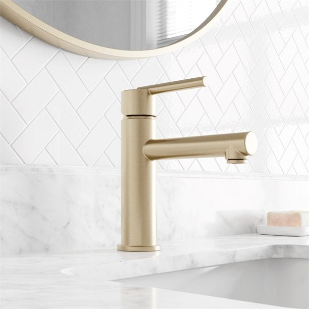 Ellen DeGeneres Tossana 4-in Single Handle Bath Faucet – Brushed Bronze, 2014FA-01-123, FINAL PRICE: $59.99 + Tax
