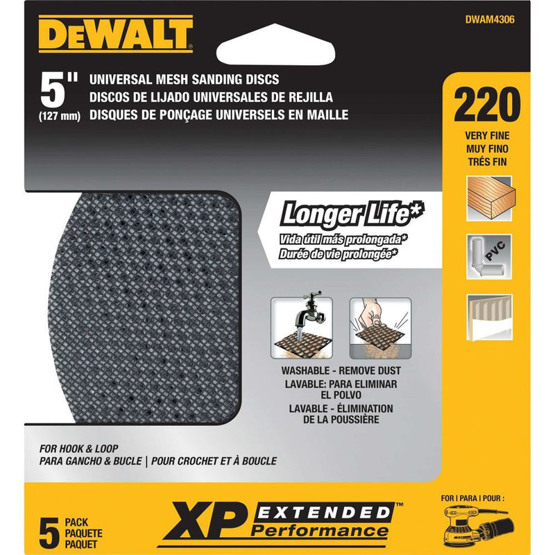 DeWalt 5" Universal Mesh Sanding Discs