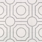 **PALLET SALE - 8 pcs @ $12.50/pc, $99.99 + Tax** Bianco Dolomite Regency 10x10 Polished Marble Mesh-Mounted Mosaic, SMT-BINDL-REGPC, 9.9mm, 10pcs, 5.5 lbs, 6.9sf, Retail: $32.04/pc, FINAL PRICE: $15.99/pc + Tax