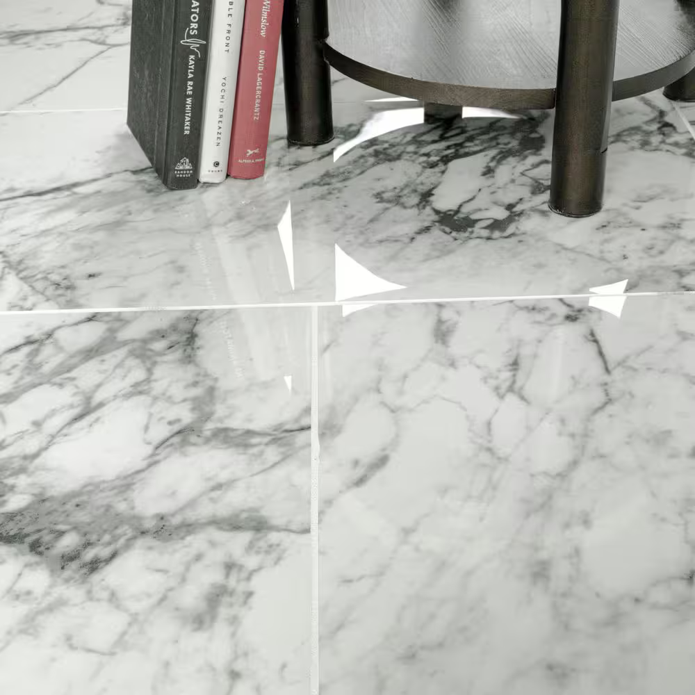 Donatello 16x32 Polished Porcelain Marble Look Floor and Wall Tile, NHDDONA1632P-N, 14.2sf, 4 pcs, 9.14mm, 56 lbs, FINAL PRICE: $1.49/sf, $21.16/box + Tax