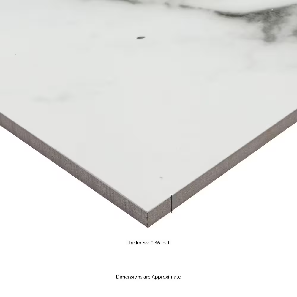 Donatello 16x32 Polished Porcelain Marble Look Floor and Wall Tile, NHDDONA1632P-N, 14.2sf, 4 pcs, 9.14mm, 56 lbs, FINAL PRICE: $1.49/sf, $21.16/box + Tax