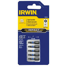 IRWIN 1/4-in x 1-in Square/Robertson Impact Driver Bit