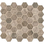 Driftwood 2-in Hexagon 12x12  Mosaic, 14.7sf, 15 pcs, 45 lbs, FINAL PRICE: $7.99/pc, $119.85/box + Tax