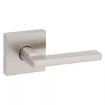 Kwikset Halifax Passage Hall/Closet UL Lever with Square Rose in Satin Nickel , 97200-911